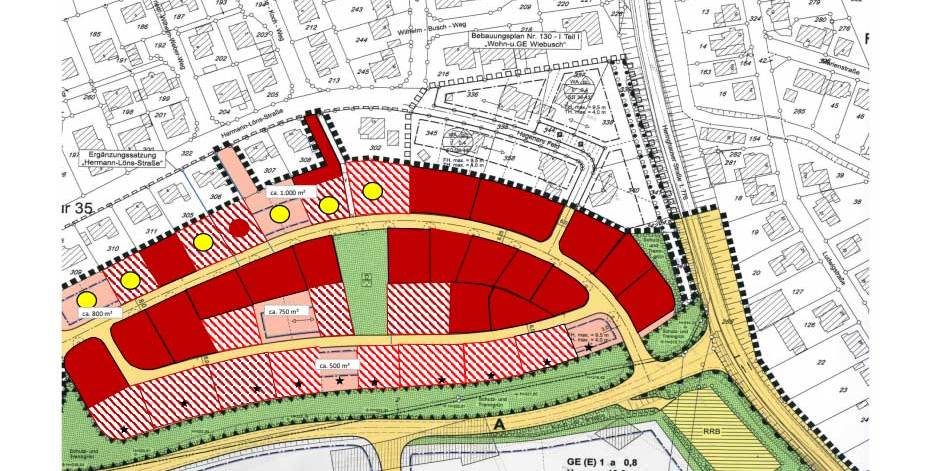 Bestwig Baugebiet Wiebusch Reservierungsplan 2021