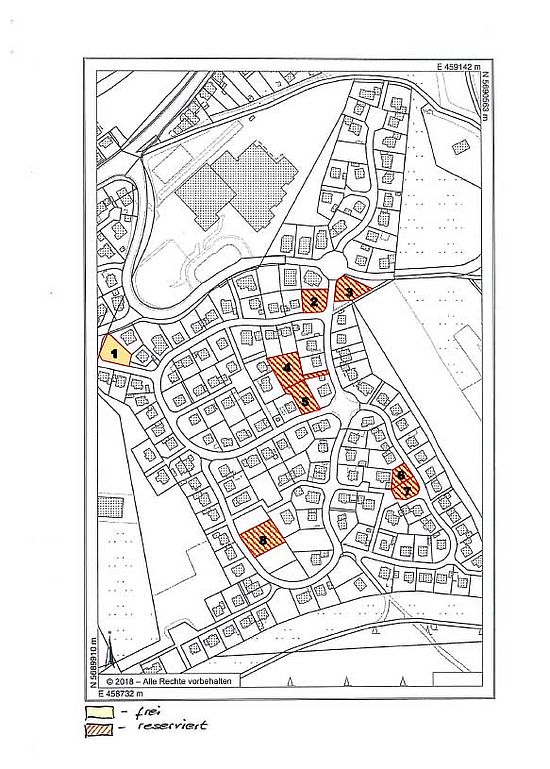 Neubaugebiet Westfeld in Bestwig Plan: Gemeinde Bestwig