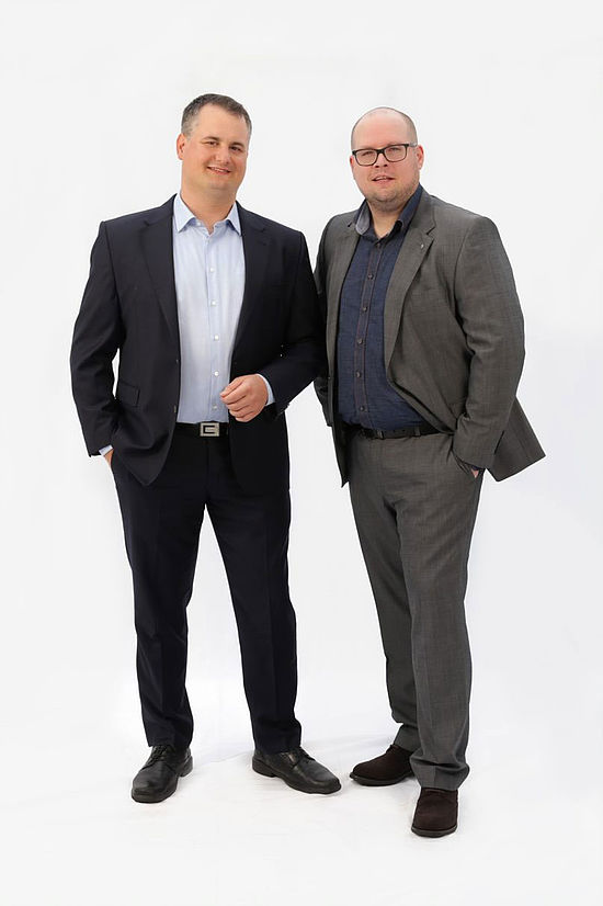 Christoph Kleine (li) und Benjamin Richter von procova.