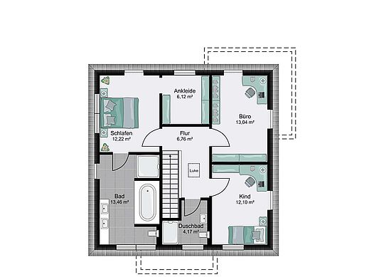 Musterhaus Meschede Obergeschoss