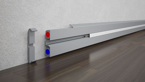 Die Sockelheizung SOKOTHERM von heidetech: Ein Kraftpaket aus Aluminium. Foto: HeiDeTech