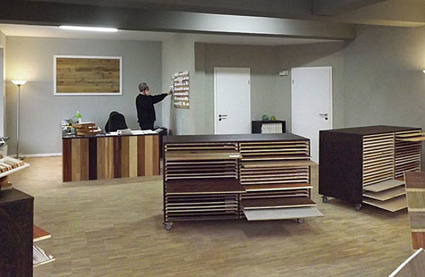 Lanfermann Parkettausstellung in Arnsberg/Sauerland.