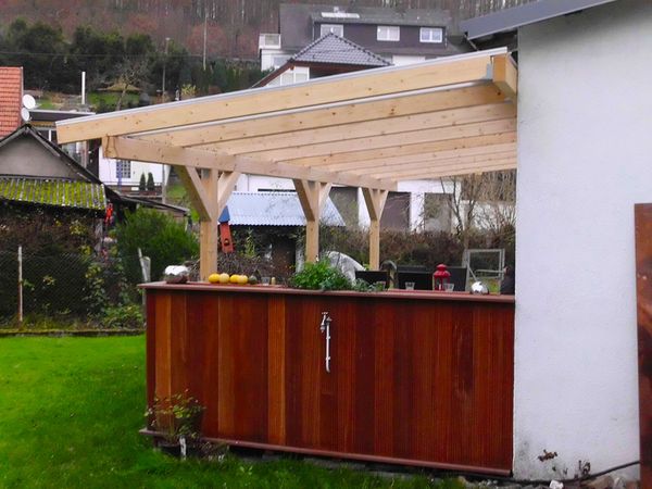 Terrassenüberdachung. Foto: Holz Kallweit