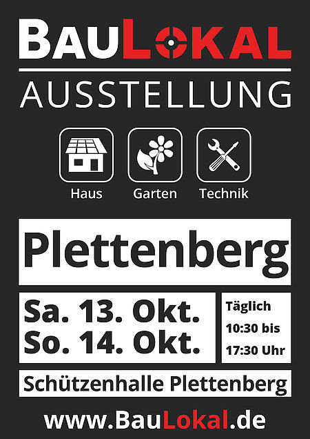 Plakat 1. BauLokal-Ausstellung Plettenberg 2018
