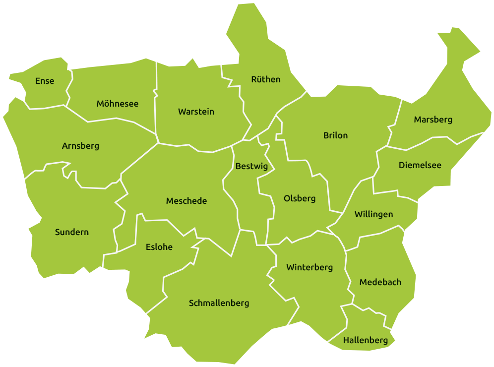 Verbreitungsgebiet imsauerland
